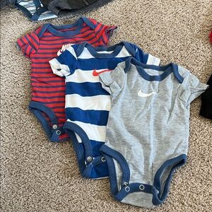Nike Kids One Pieces - Red, Blue, and Gray